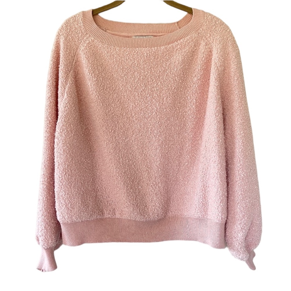 Warm & Cozy Lifestyle by Poof Pink Long Sleeve Pullover Sweater